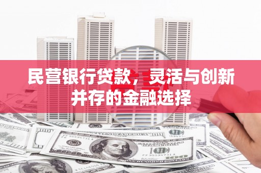 腾冲民营银行贷款，灵活与创新并存的金融选择