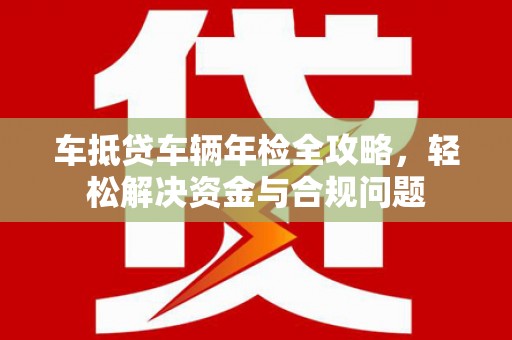 龙南车抵贷车辆年检全攻略，轻松解决资金与合规问题
